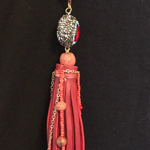 Beautiful Ole Brand Lariat Necklace & Earring Set - Picture 5 of 8